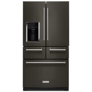 KRMF706EBS Refrigerador Multidoor Kitchenaid 25.8' Acero Negro