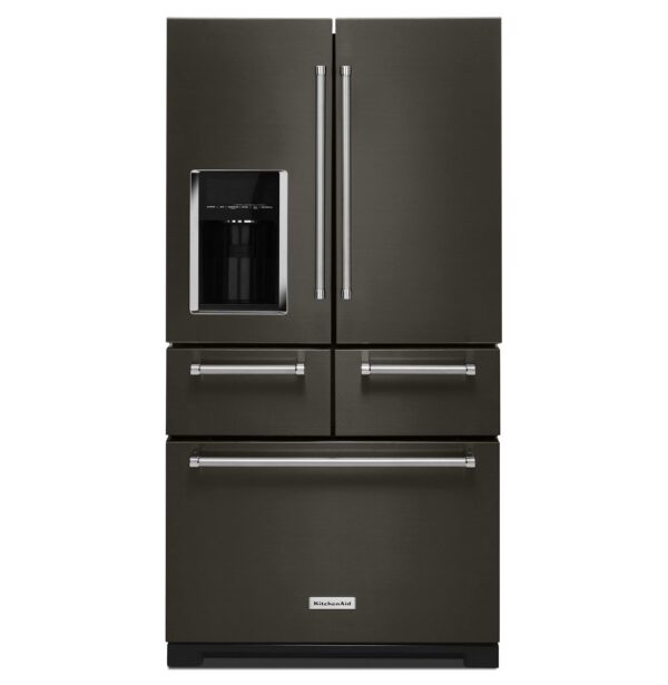 KRMF706EBS Refrigerador Multidoor Kitchenaid 25.8' Acero Negro