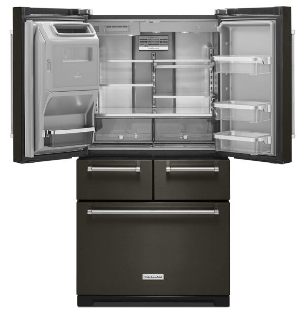 KRMF706EBS Refrigerador Multidoor Kitchenaid 25.8' Acero Negro