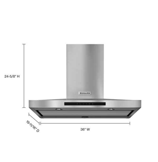 KVWB606DSS Campana Kitchenaid 36" 600 CFM Acero Inoxidable