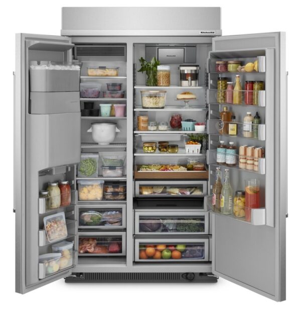 KBSD708MSS Refrigerador Empotrable Kitchenaid 48" Con Despachador Acero Inoxidable