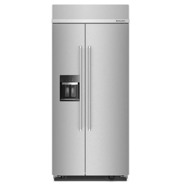 KBSD706MPS Refrigerador Empotrable Kitchenaid 36" Con Despachador Acero Inoxidable Print Shield