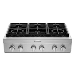 KCGC506JSS Parrilla de Gas Kitchenaid Profesional 36" 6Q Acero Inoxidable