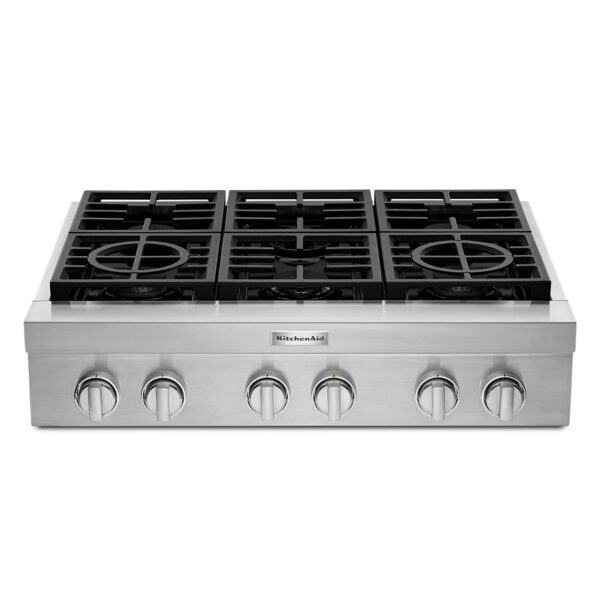 KCGC506JSS Parrilla de Gas Kitchenaid Profesional 36" 6Q Acero Inoxidable