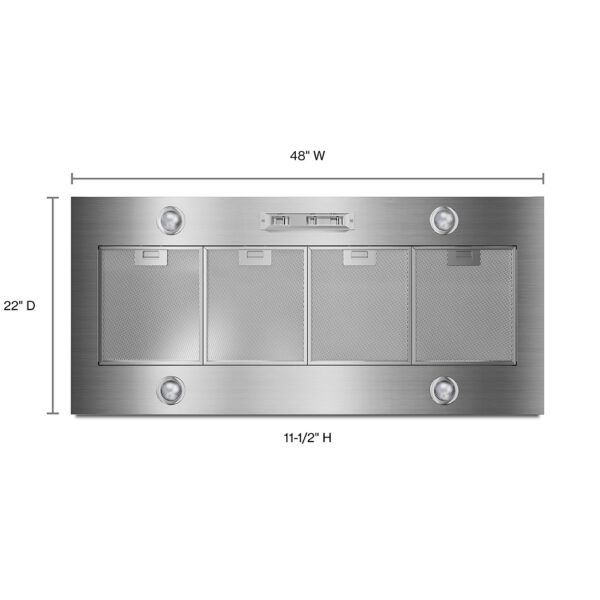 UVL6048JSS Campana Isla Kitchenaid 48" 1,200 CFM Acero Inoxidable