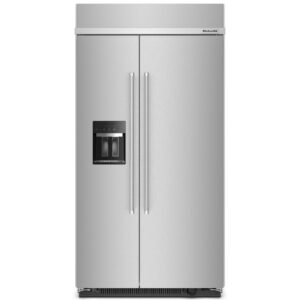 KBSD702MPS Refrigerador Empotrable Kitchenaid 42" Con Despachador Acero Inoxidable Print Shield